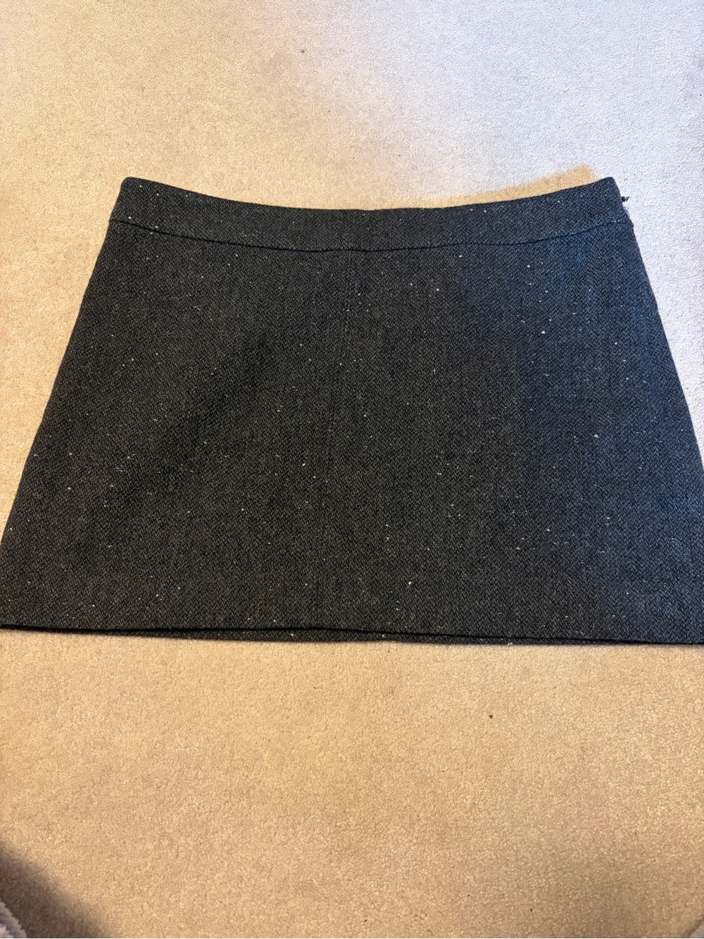 Talula Black Speckled Tweed Mini Skirt